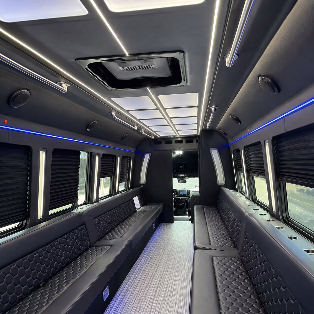 jacksonville party bus rental interior